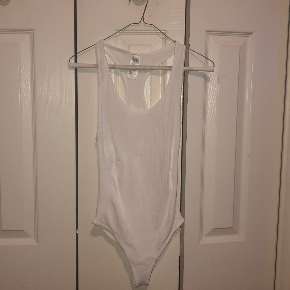 Ribbed tank top bodysuit